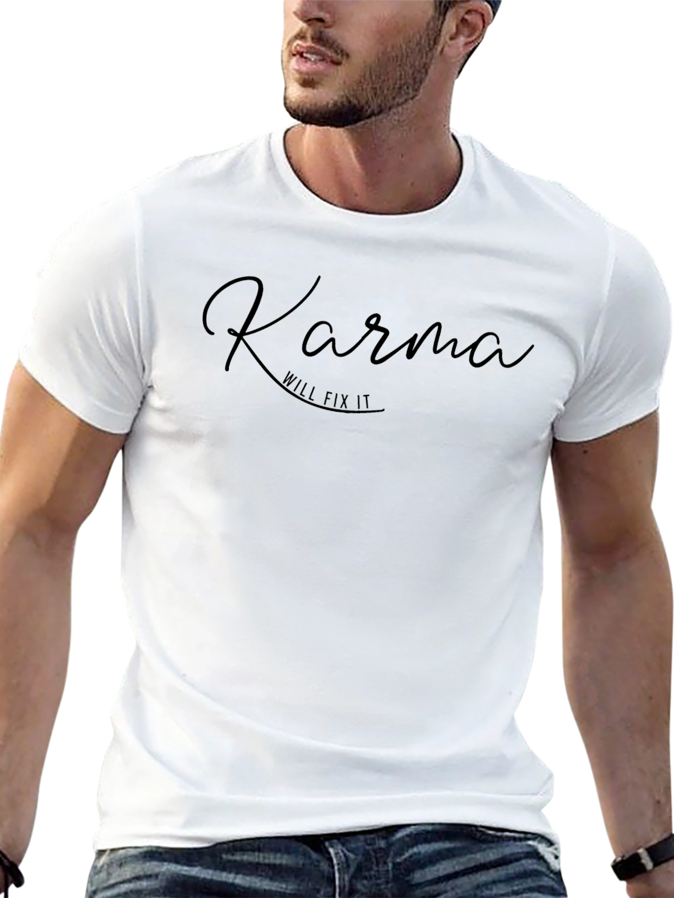 Karma Will Fix It Black T-Shirt