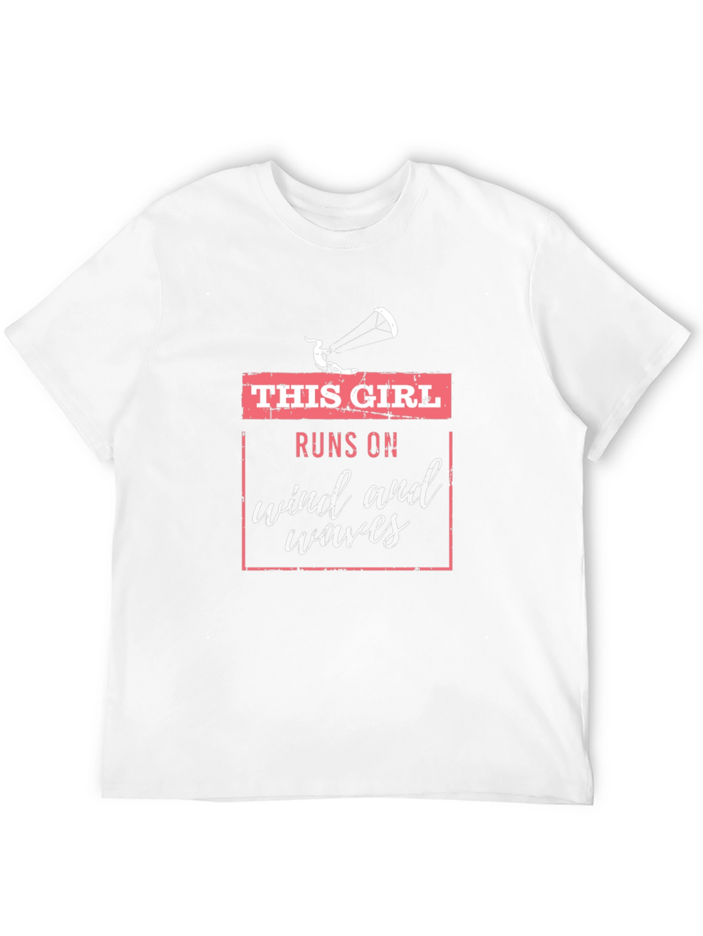 This Girl Runs on Wind and Waves Graphic Tee