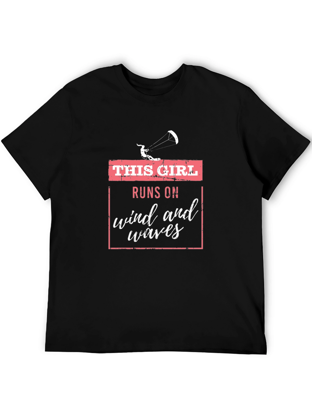 This Girl Runs on Wind and Waves Graphic Tee
