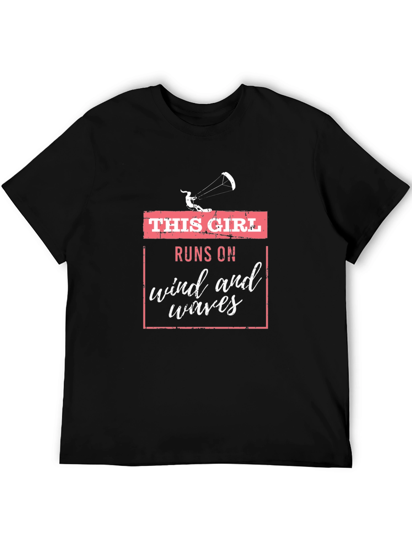 This Girl Runs on Wind and Waves Graphic Tee