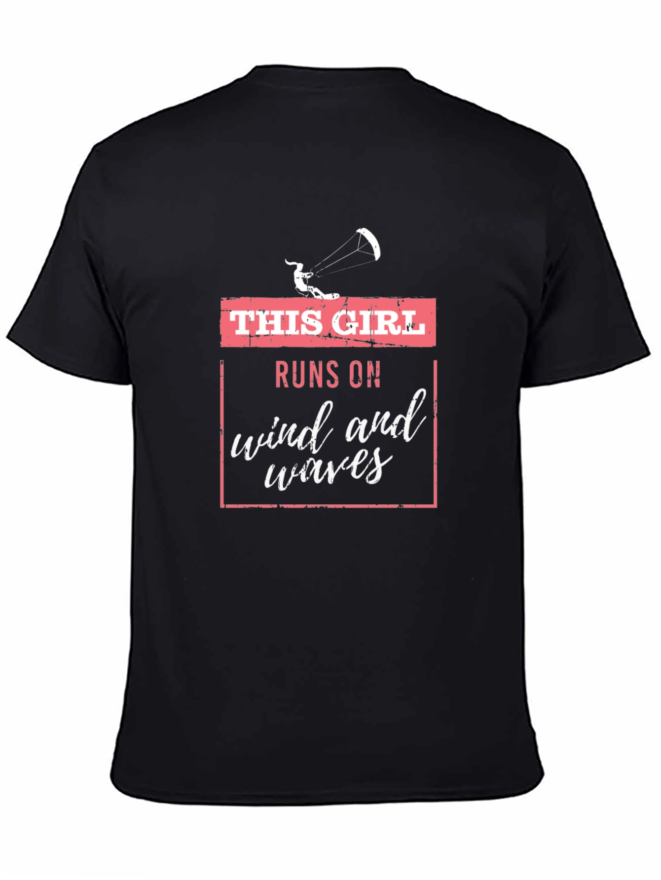 This Girl Runs on Wind and Waves Graphic Tee