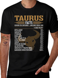 Taurus Facts Graphic Tee - Zodiac Sign Shirt