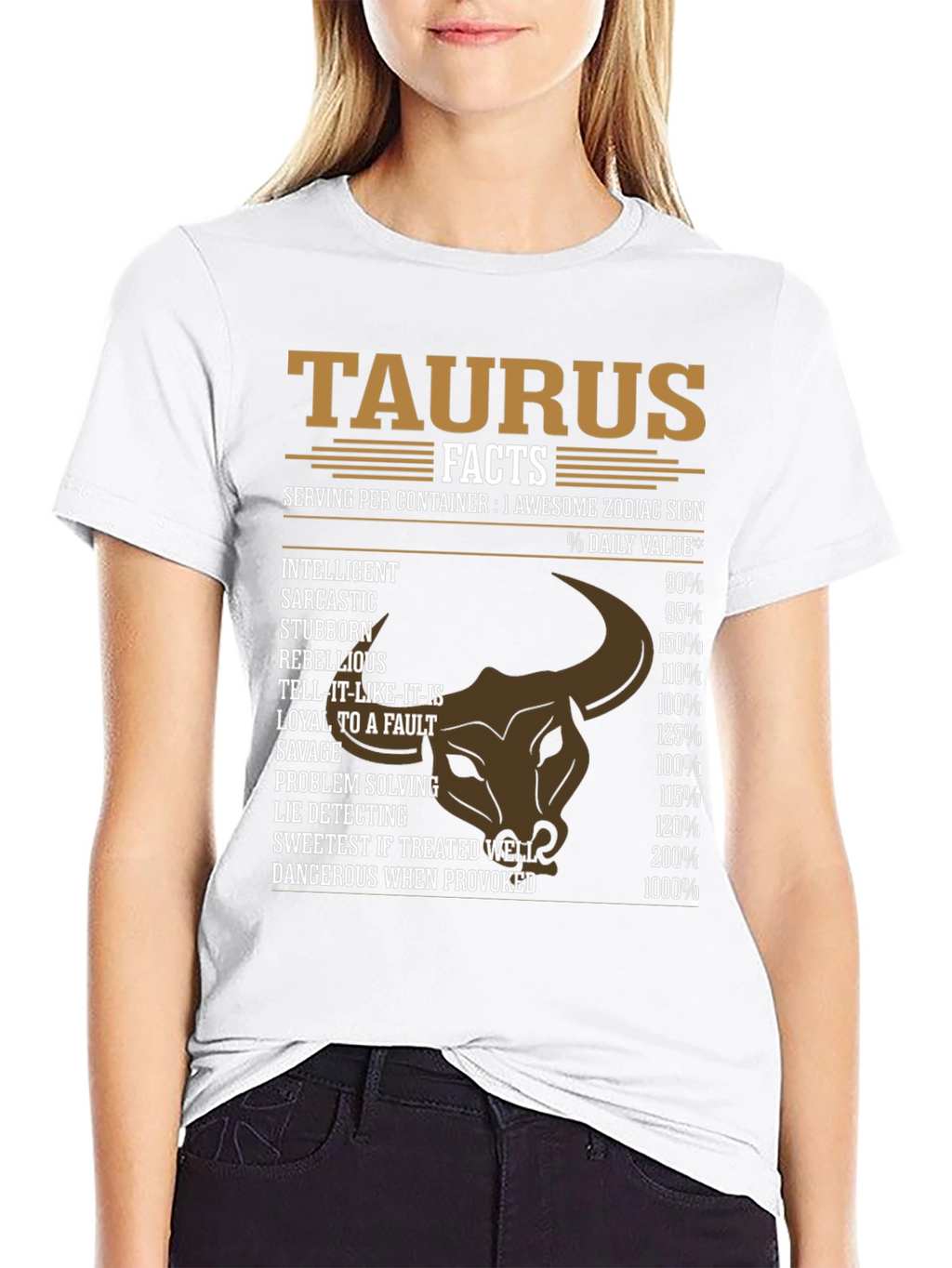 Taurus Facts Graphic Tee - Zodiac Sign Shirt