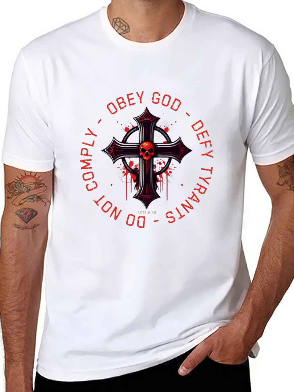 Obey God Defy Tyrants Graphic Tee