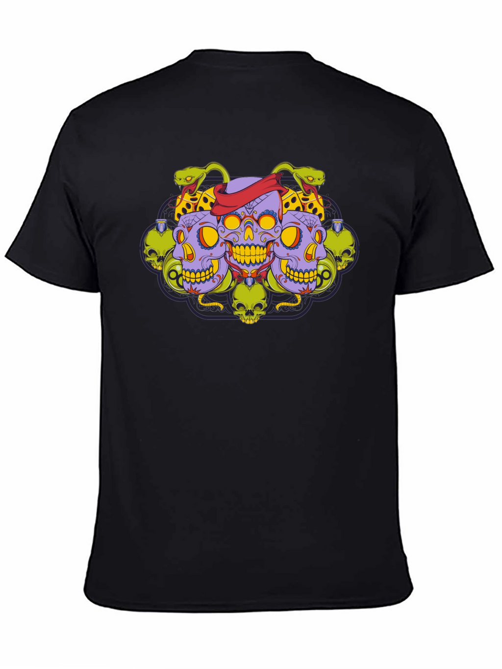 Skull & Serpent Graphic Tee - Edgy Style