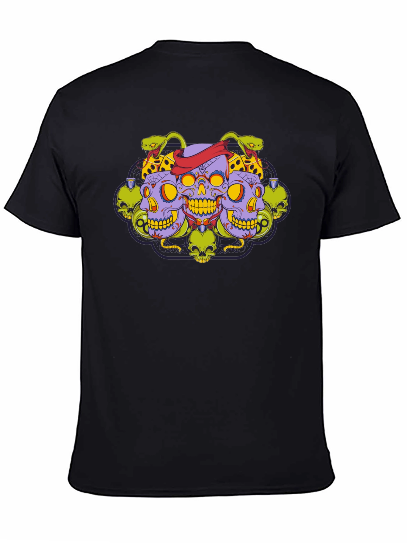 Skull & Serpent Graphic Tee - Edgy Style