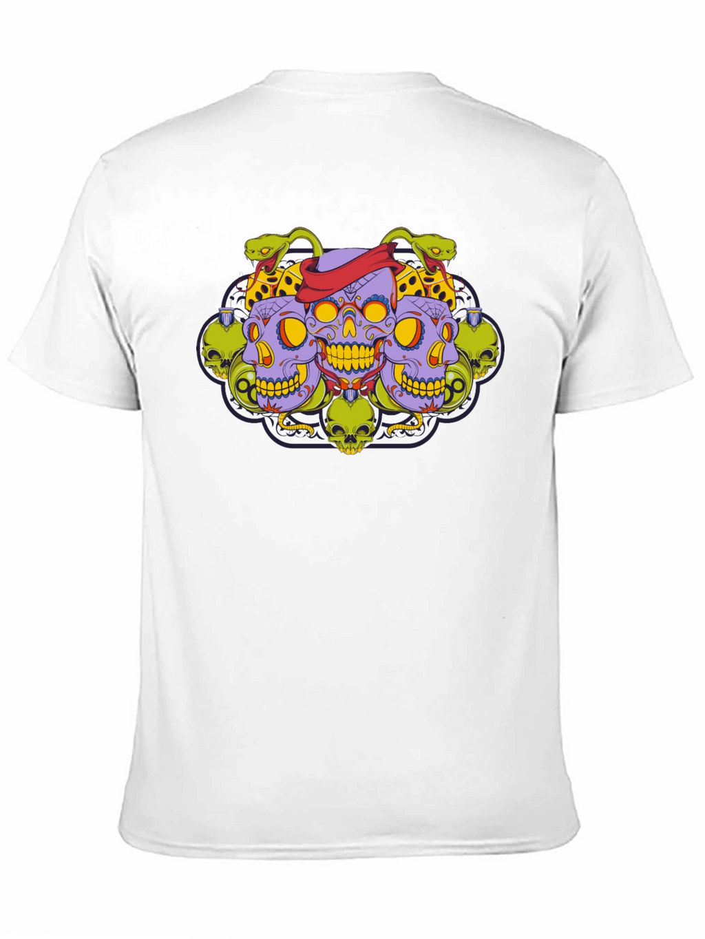 Skull & Serpent Graphic Tee - Edgy Style
