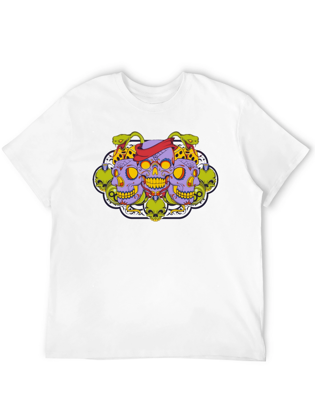 Skull & Serpent Graphic Tee - Edgy Style