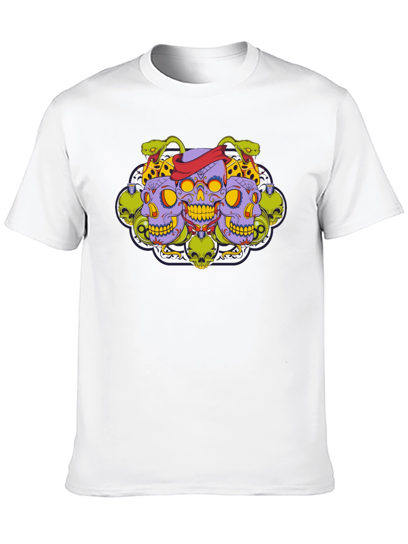 Skull & Serpent Graphic Tee - Edgy Style