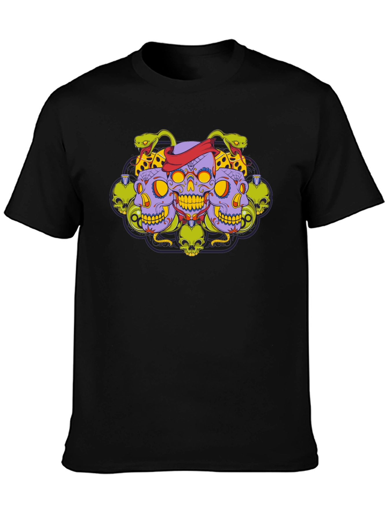 Skull & Serpent Graphic Tee - Edgy Style