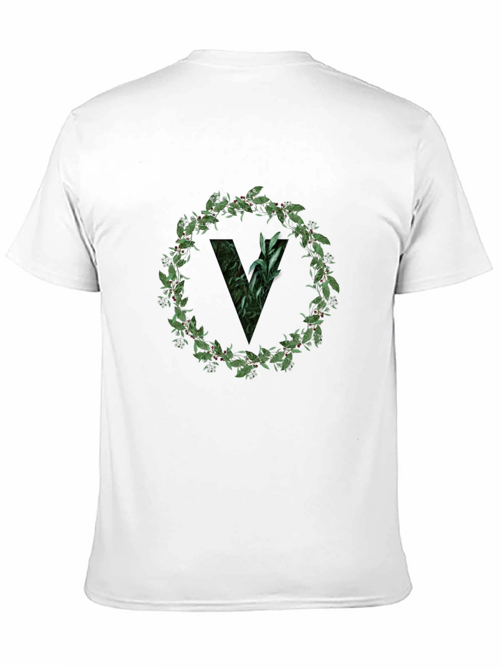 Botanical V Black T-Shirt