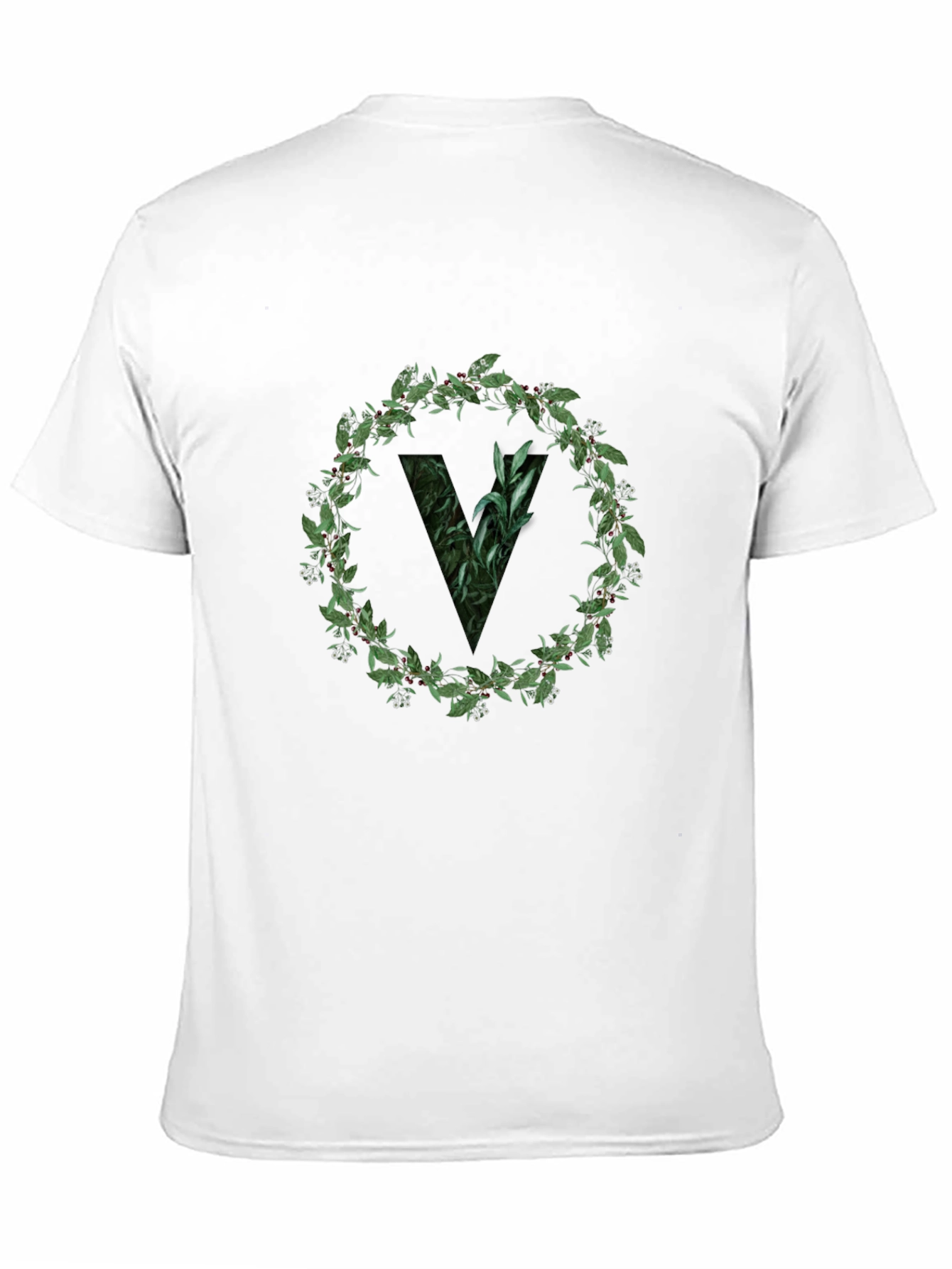 Botanical V Black T-Shirt