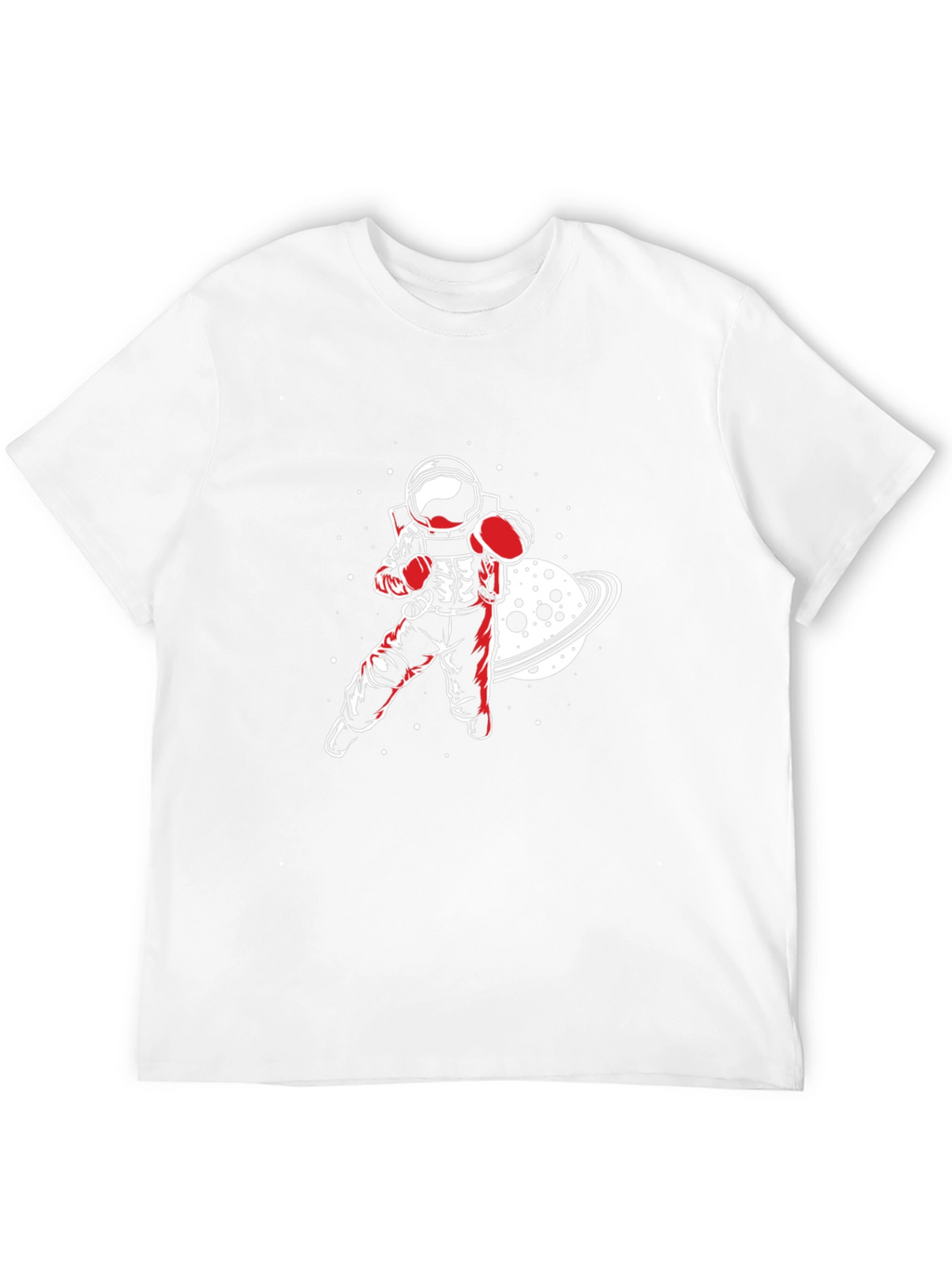 Astronaut Boxer Graphic Tee - Space Punch!
