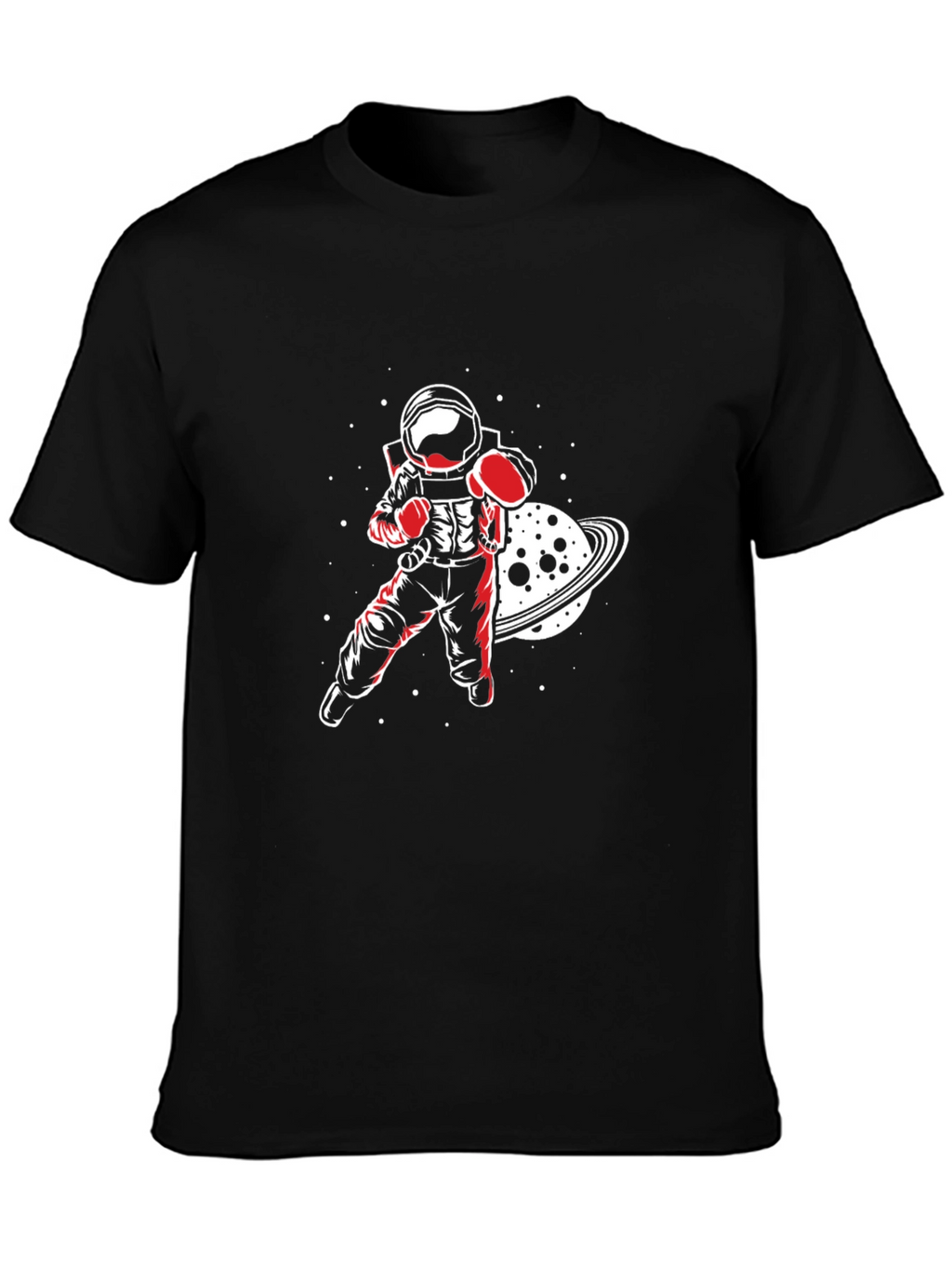 Astronaut Boxer Graphic Tee - Space Punch!