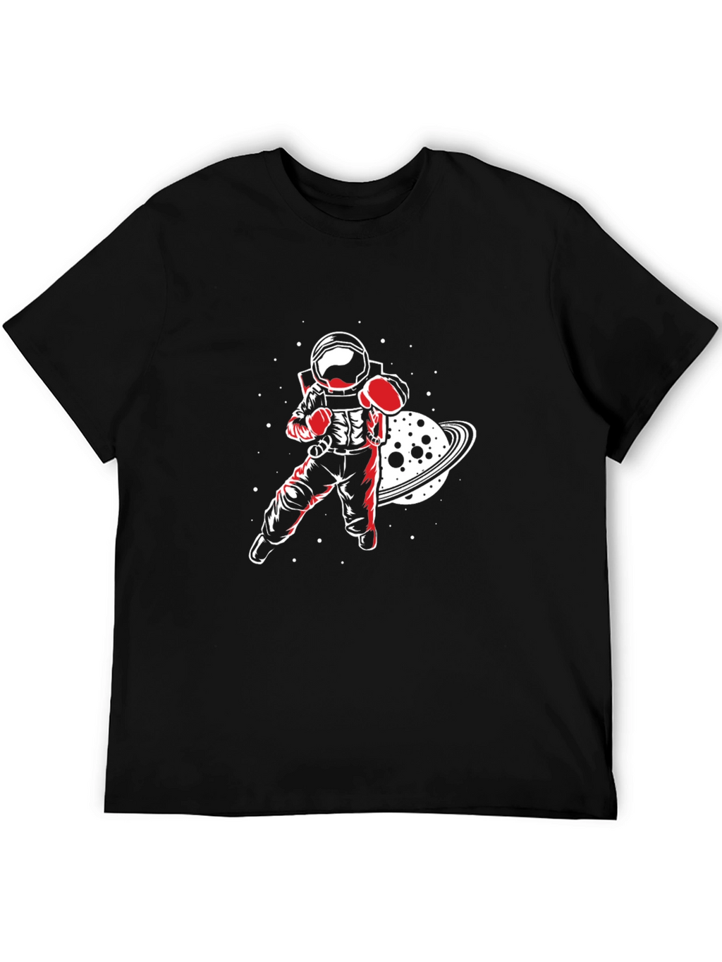 Astronaut Boxer Graphic Tee - Space Punch!