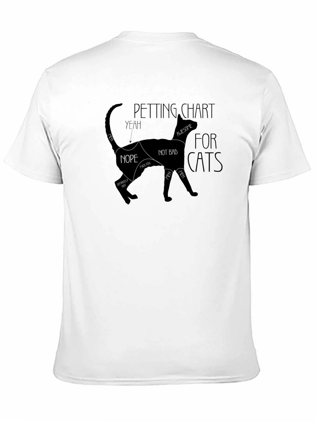 Cat Petting Chart T-Shirt