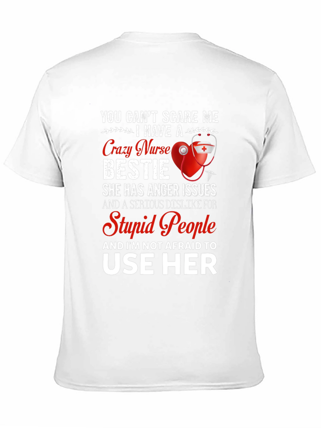 Crazy Nurse Bestie Graphic T-Shirt