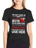 Crazy Nurse Bestie Graphic T-Shirt