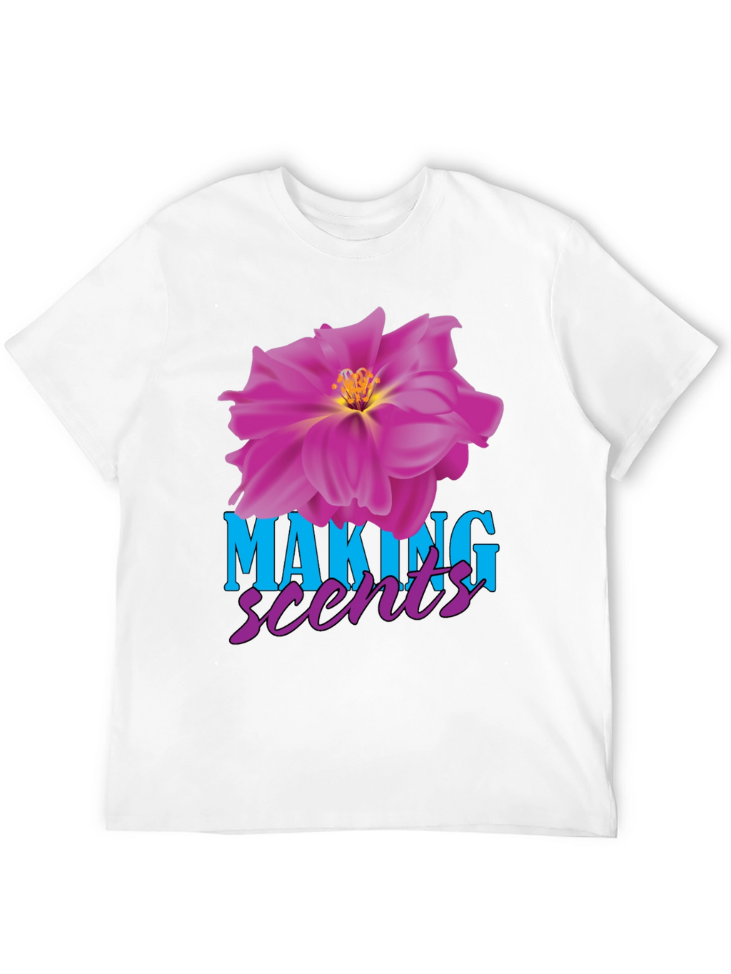 Making Scents Flower Graphic Black T-Shirt