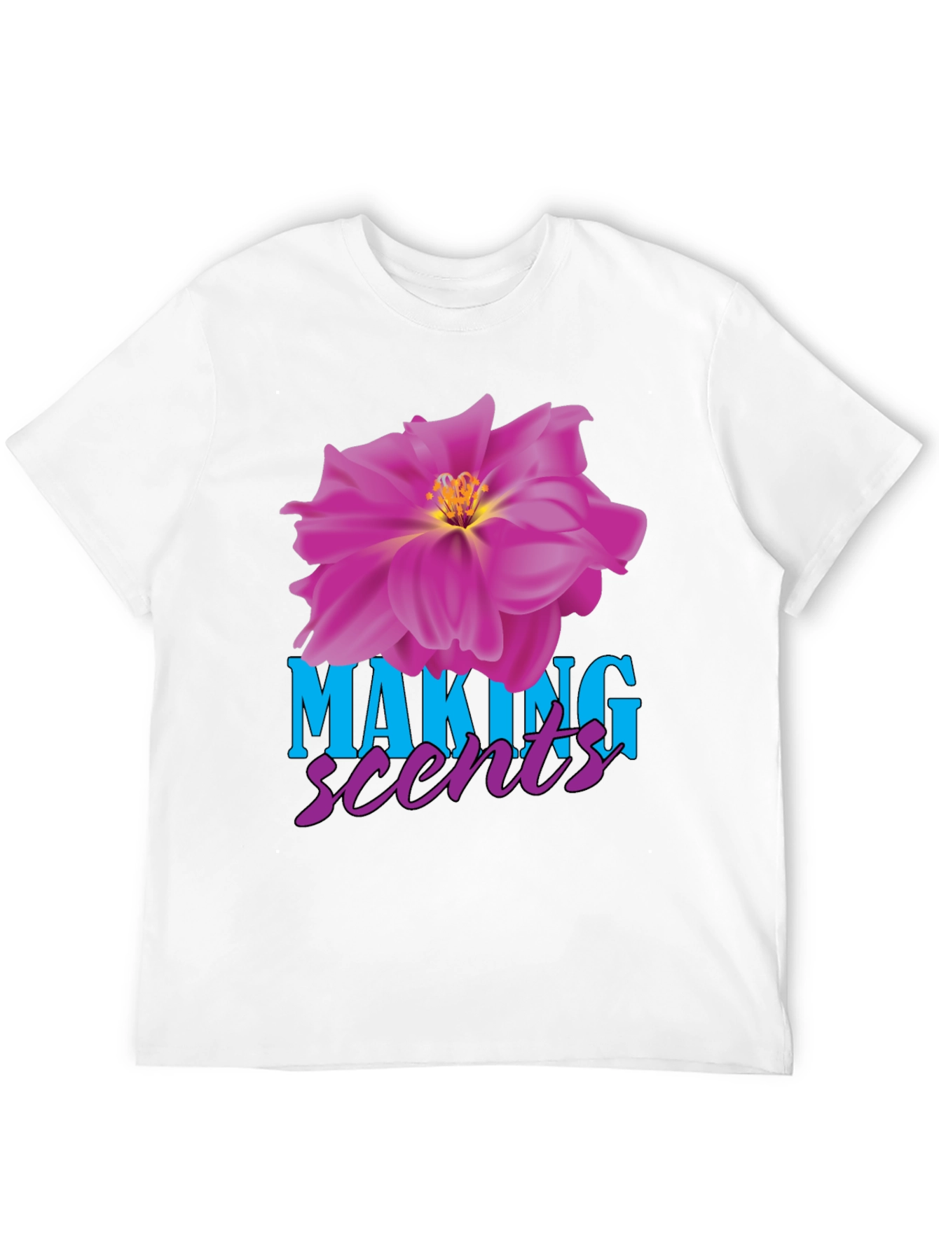 Making Scents Flower Graphic Black T-Shirt
