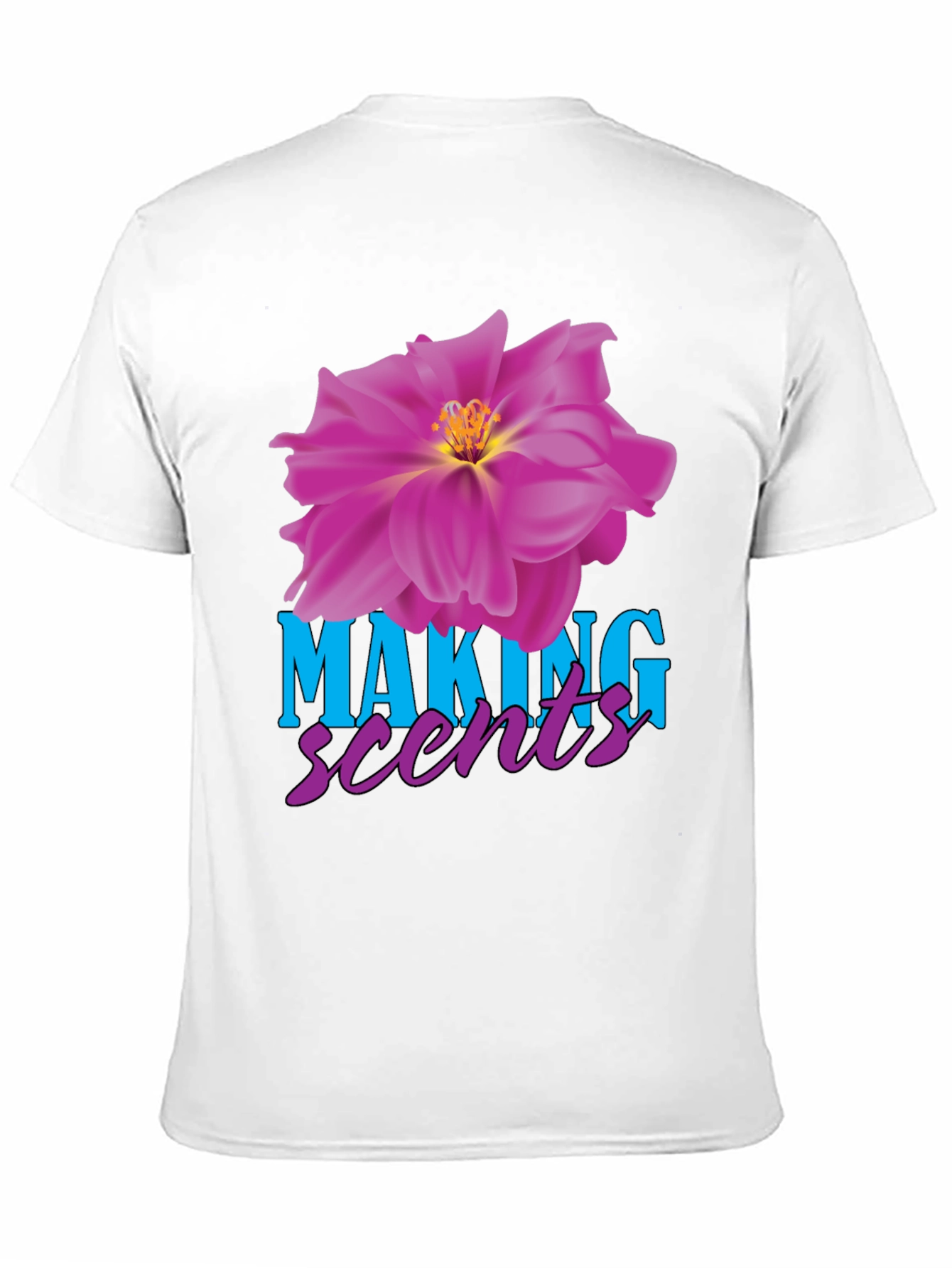 Making Scents Flower Graphic Black T-Shirt