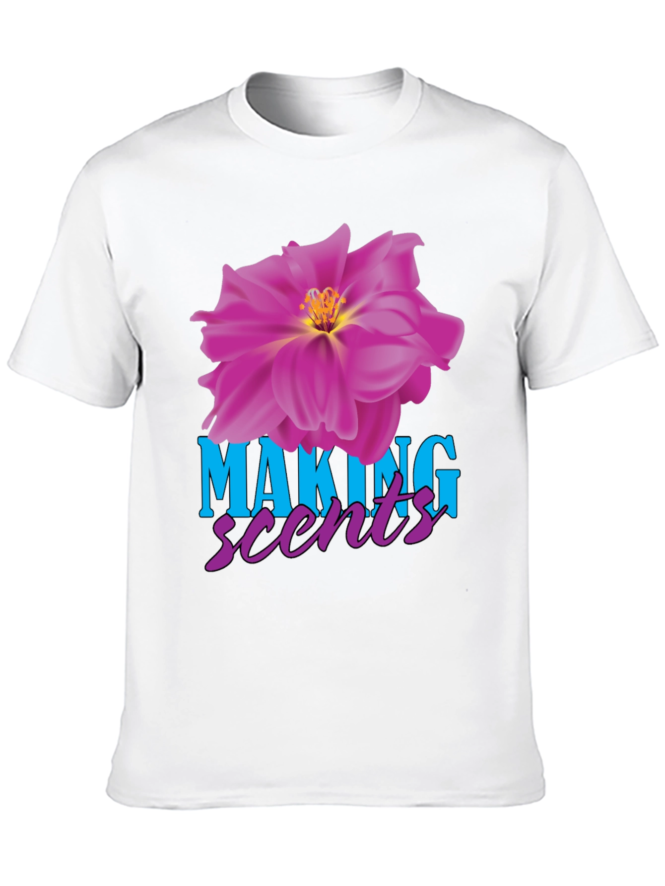 Making Scents Flower Graphic Black T-Shirt