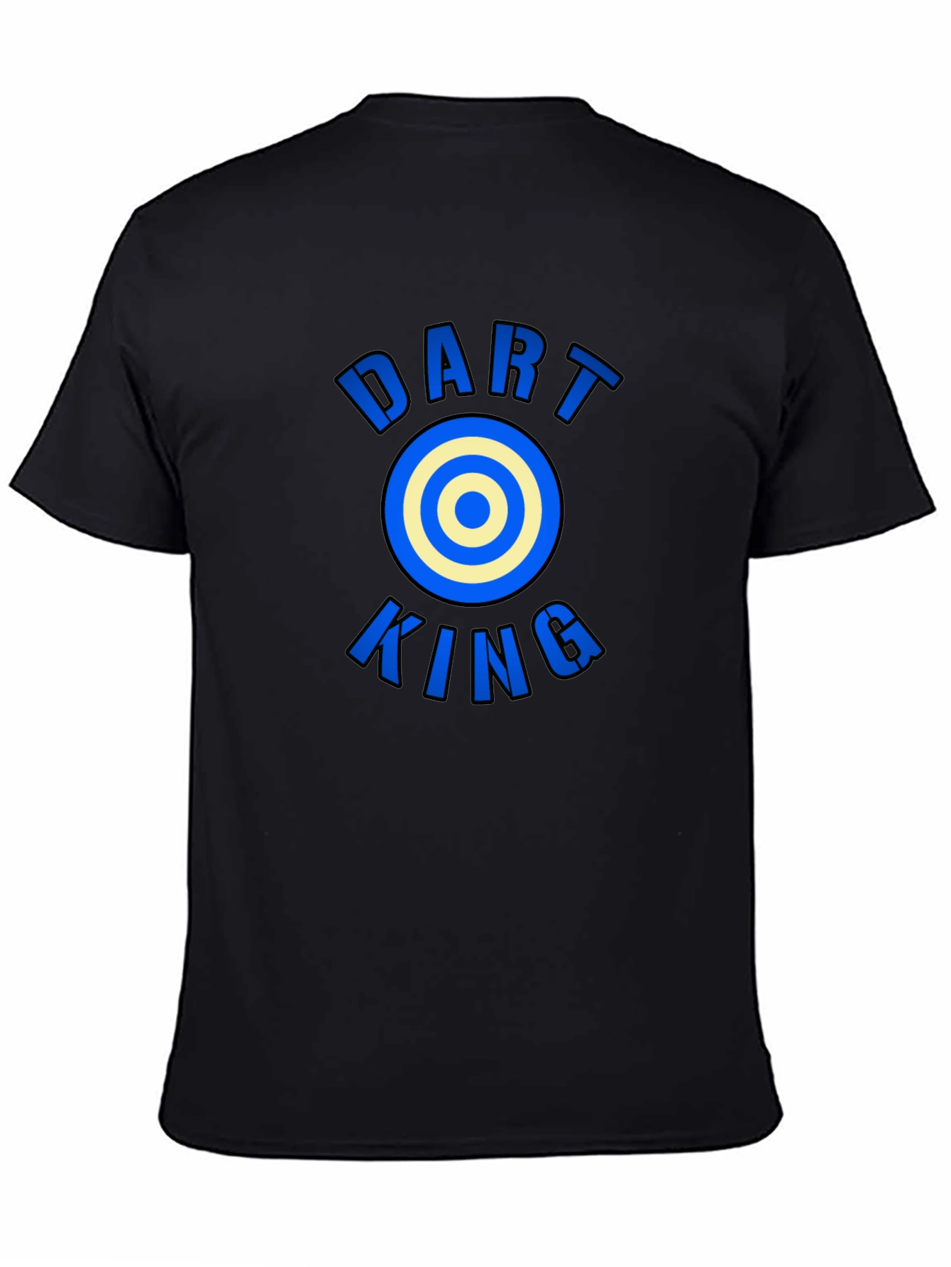Dart King Graphic Tee - Black Casual T-Shirt