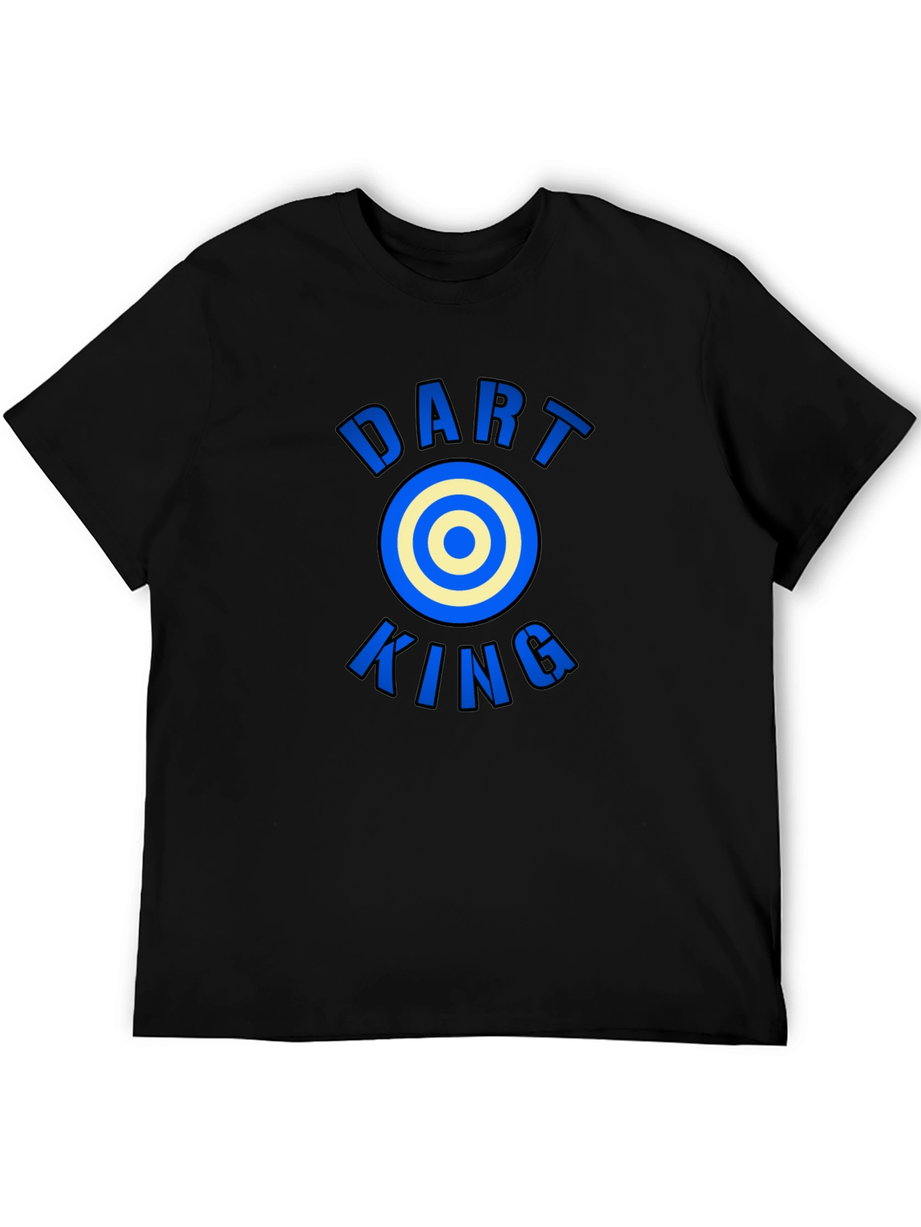 Dart King Graphic Tee - Black Casual T-Shirt