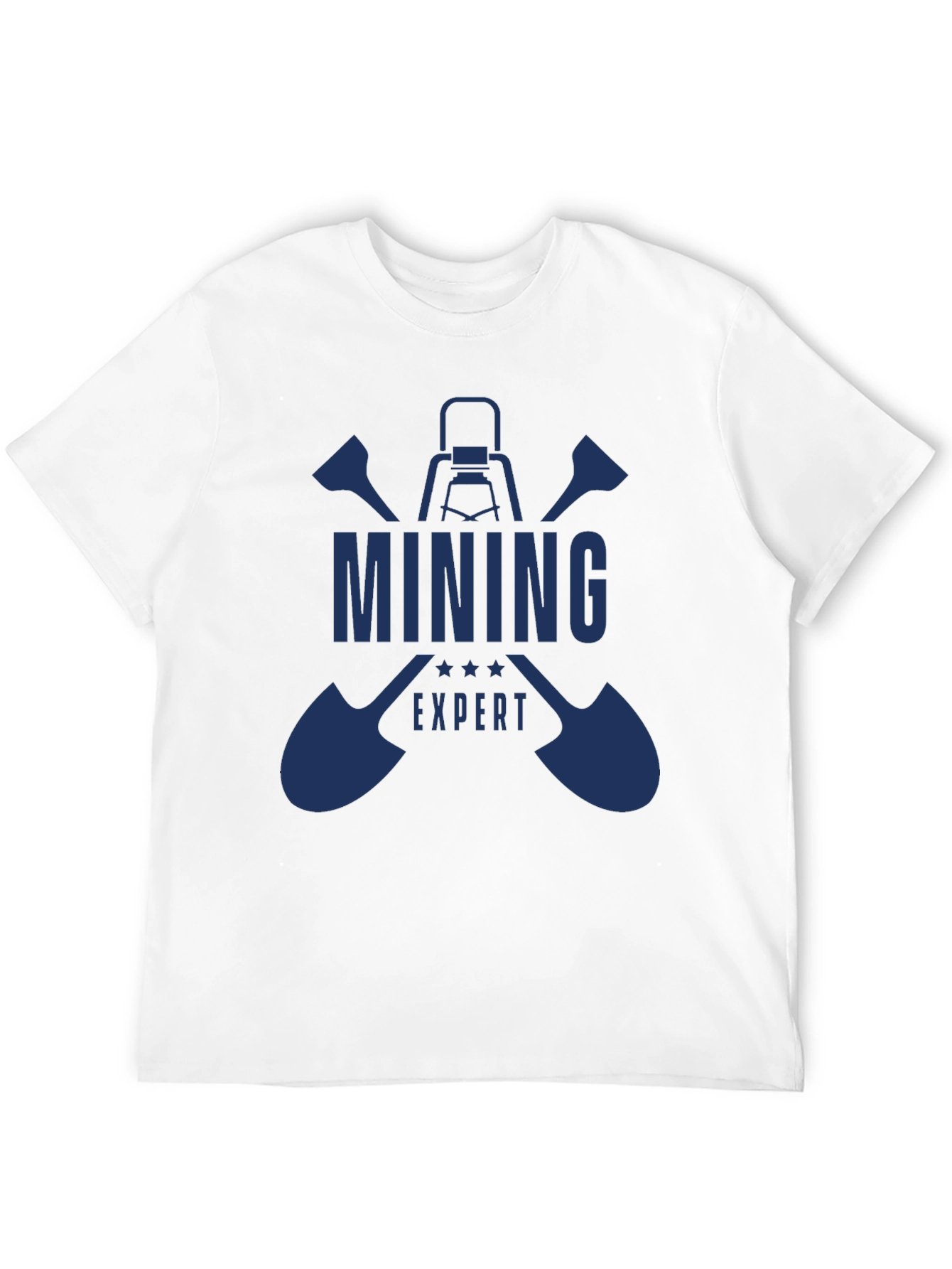 Mining Expert Graphic Tee - Black Cotton T-Shirt