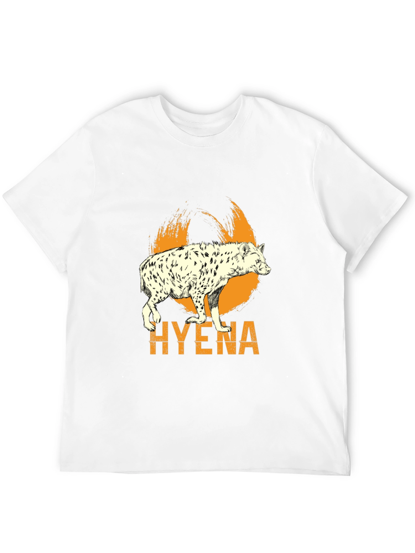 Hyena Graphic Print Mens Black T-Shirt