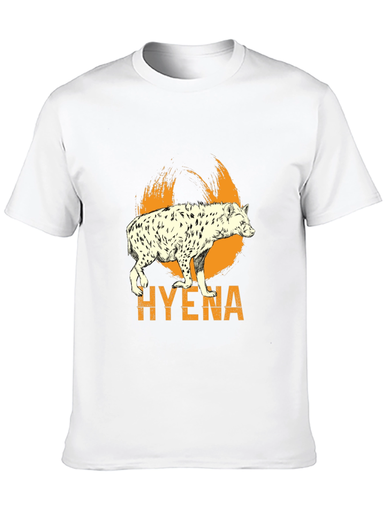 Hyena Graphic Print Mens Black T-Shirt