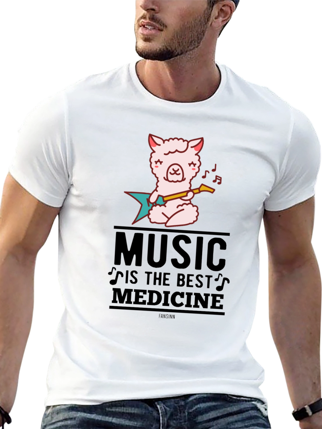 Music is Medicine Black Graphic Tee