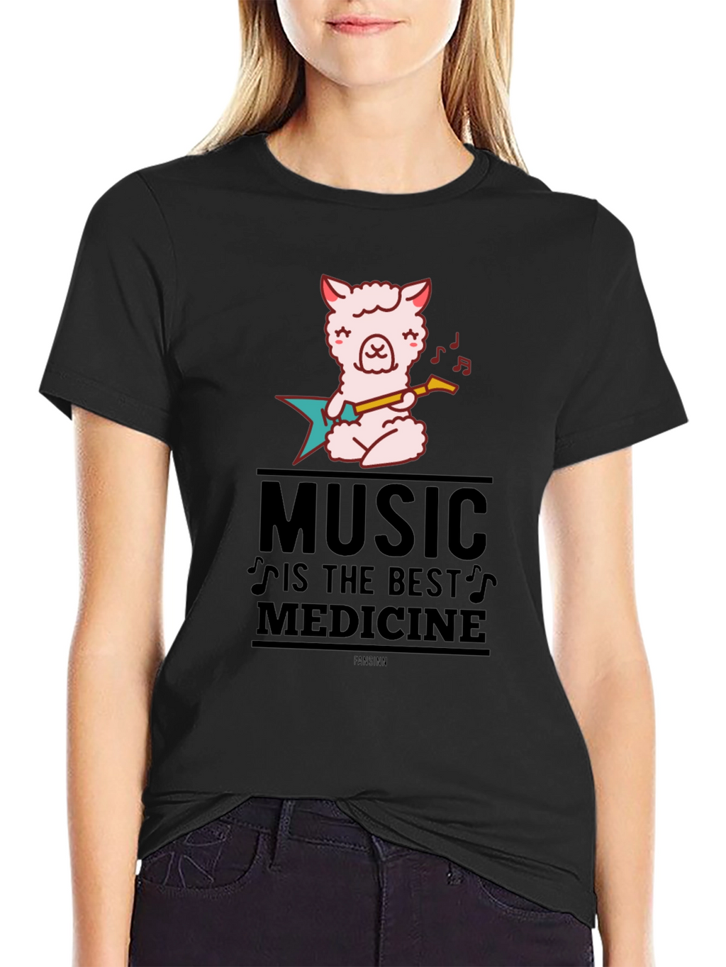 Music is Medicine Black Graphic Tee