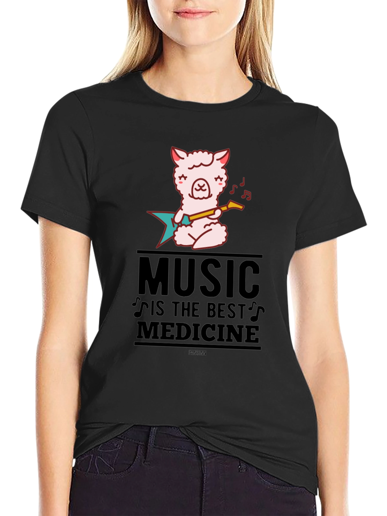 Music is Medicine Black Graphic Tee
