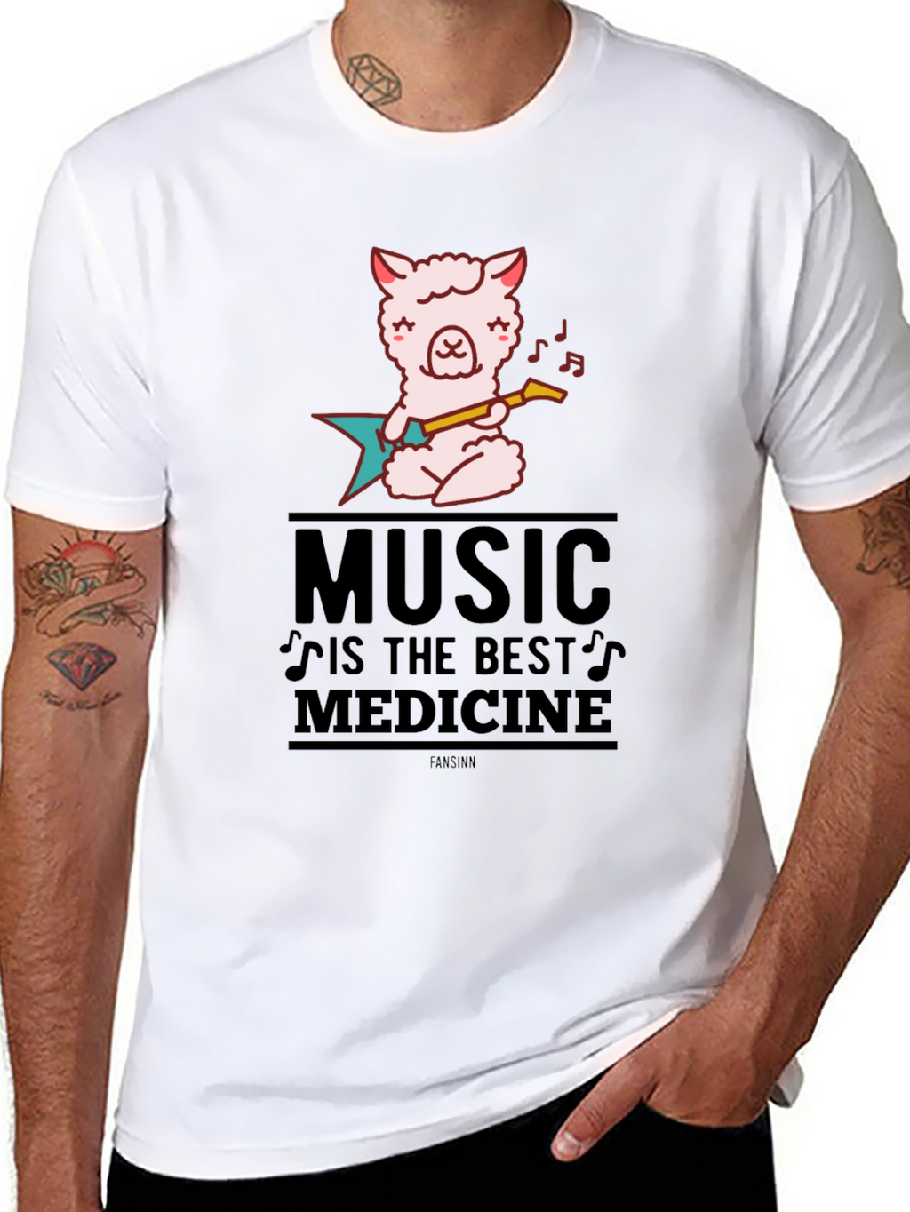 Music is Medicine Black Graphic Tee