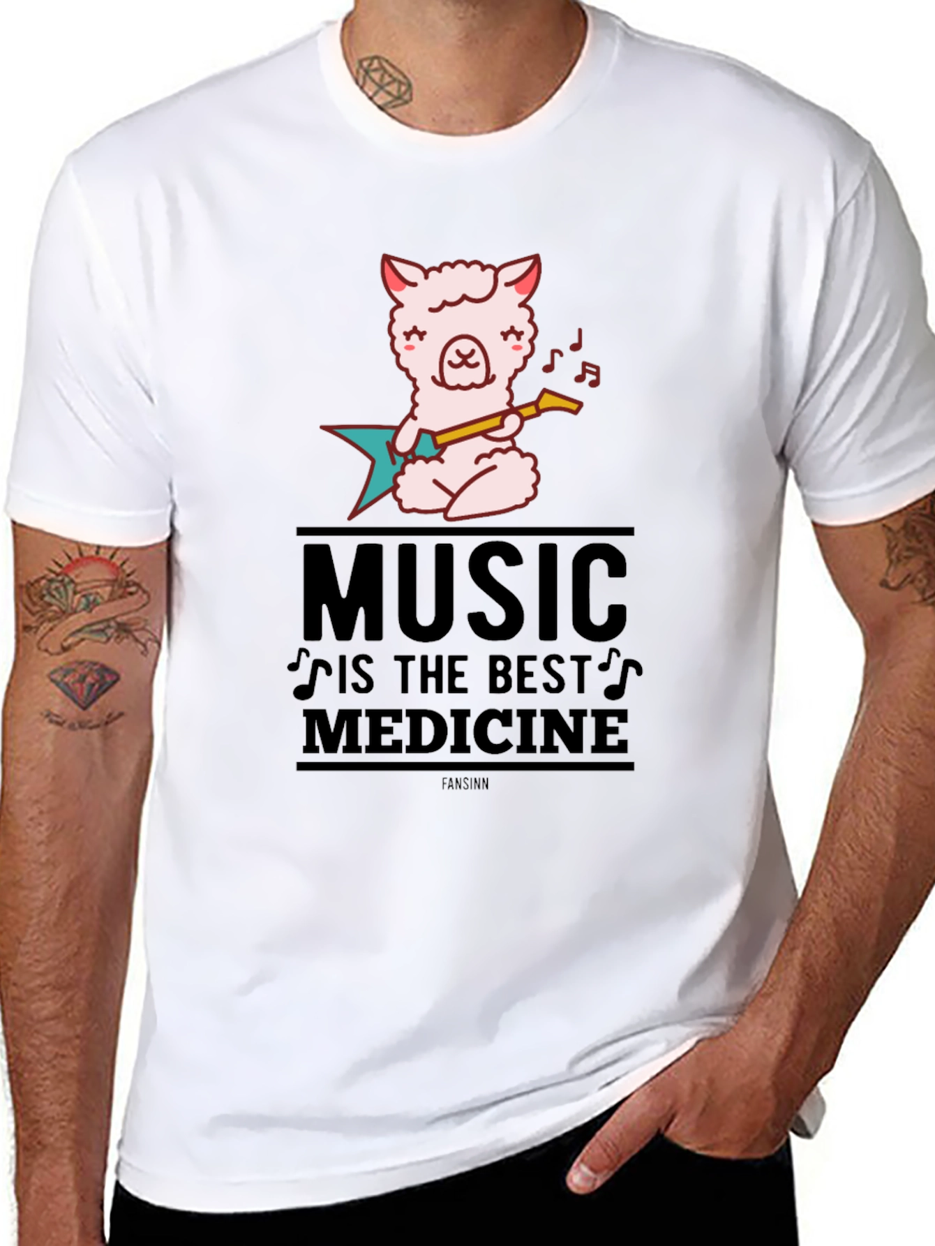 Music is Medicine Black Graphic Tee
