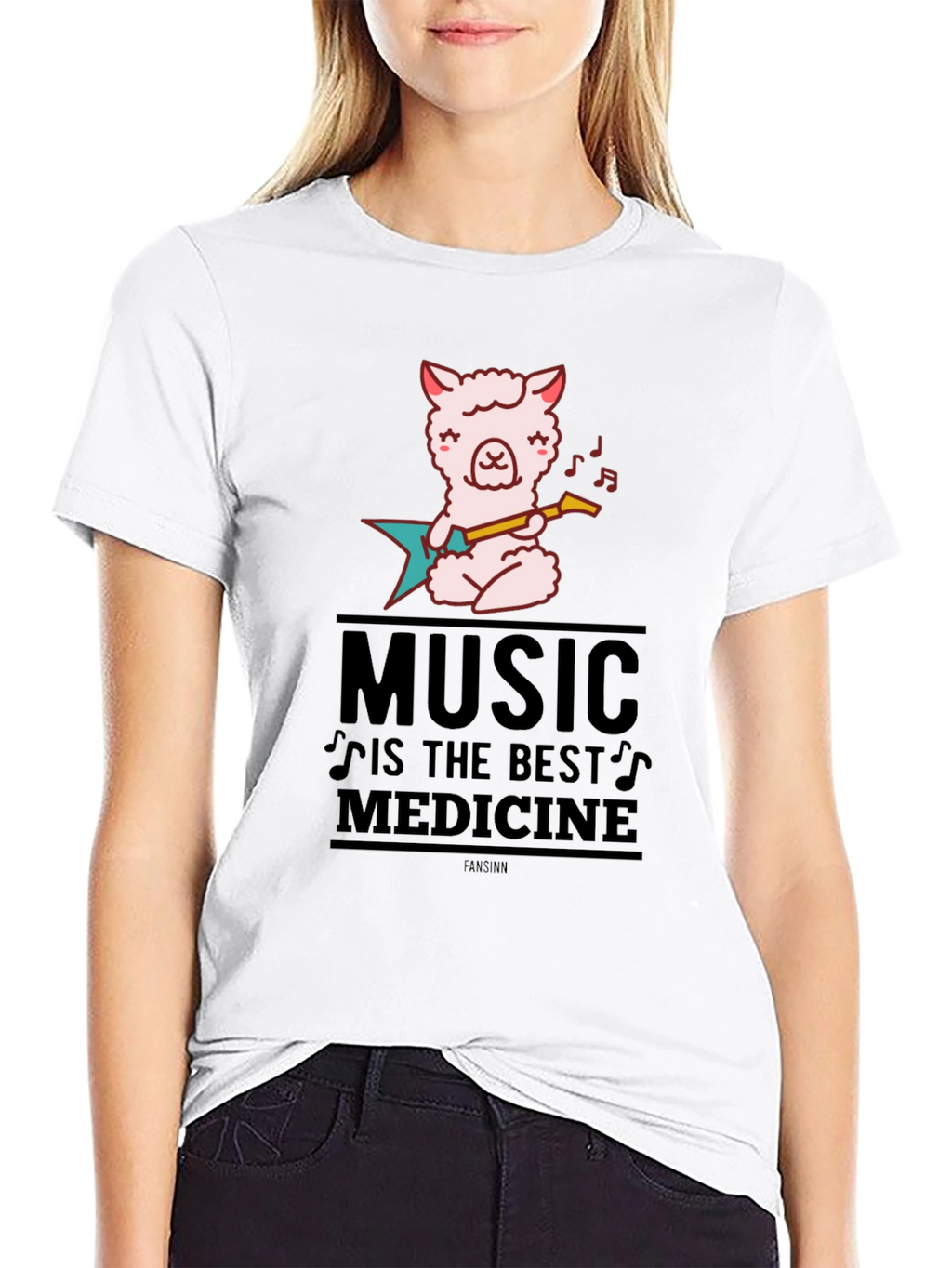 Music is Medicine Black Graphic Tee