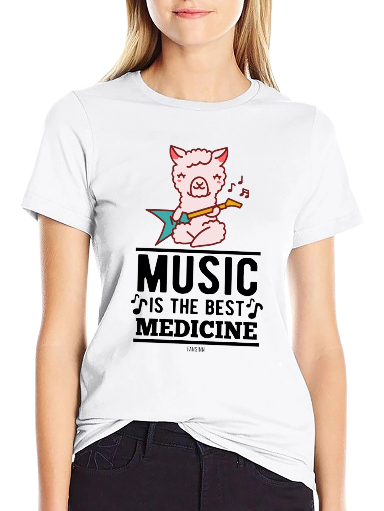 Music is Medicine Black Graphic Tee