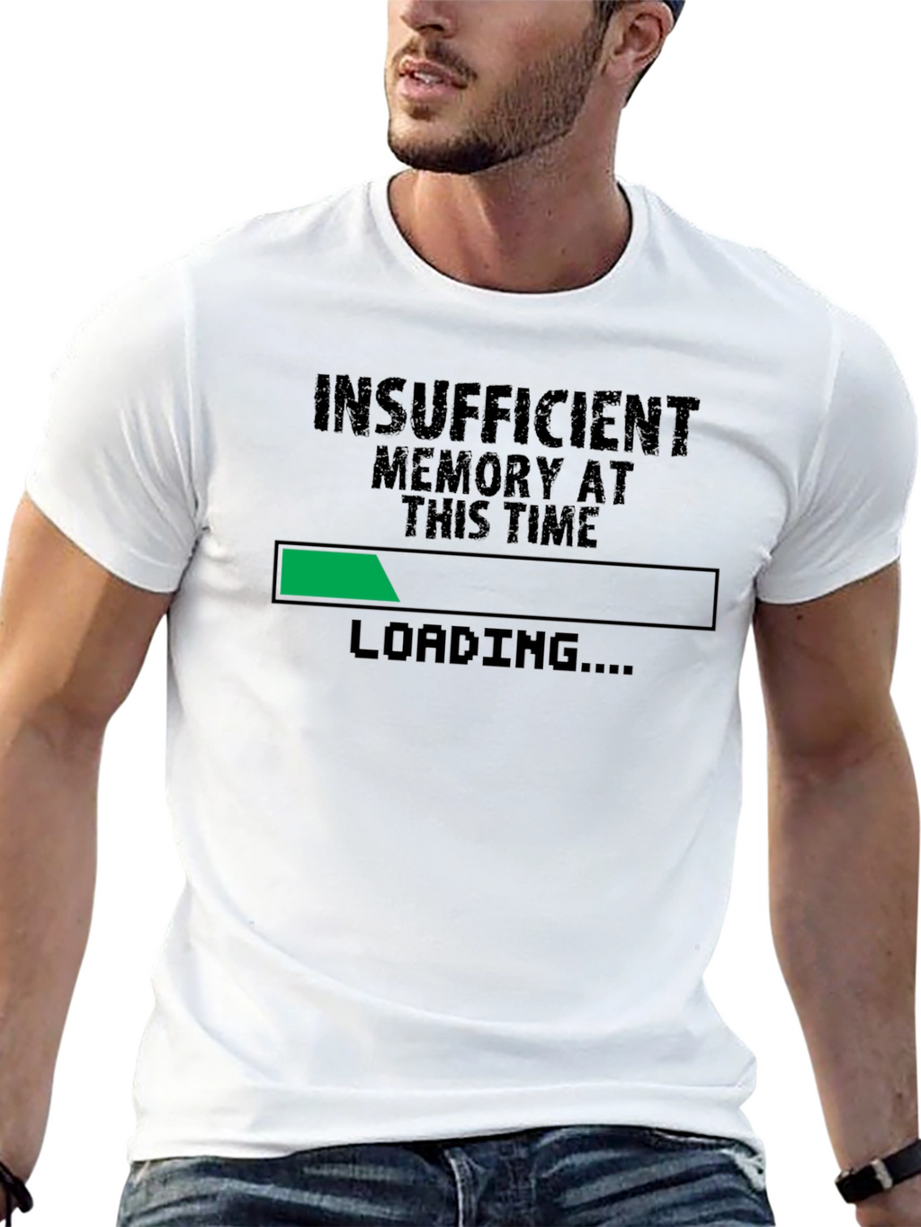 Insufficient Memory Loading Funny Geek T-Shirt