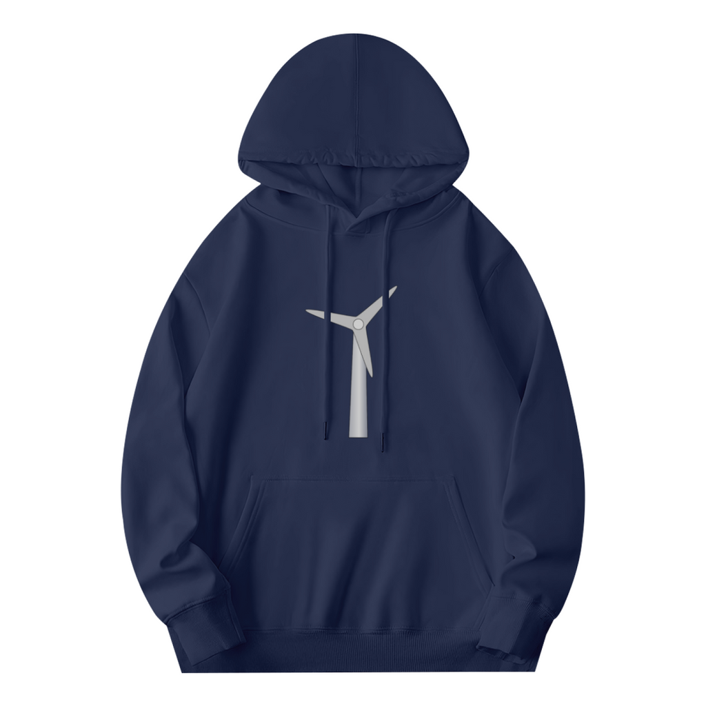 Wind Energy Eco Hoodie - Renewable Power Graphic Sweatshirt for Environmentalists