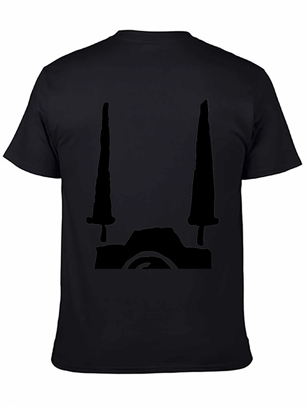 Black Graphic Tee - Camera Design