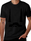 Black Graphic Tee - Camera Design
