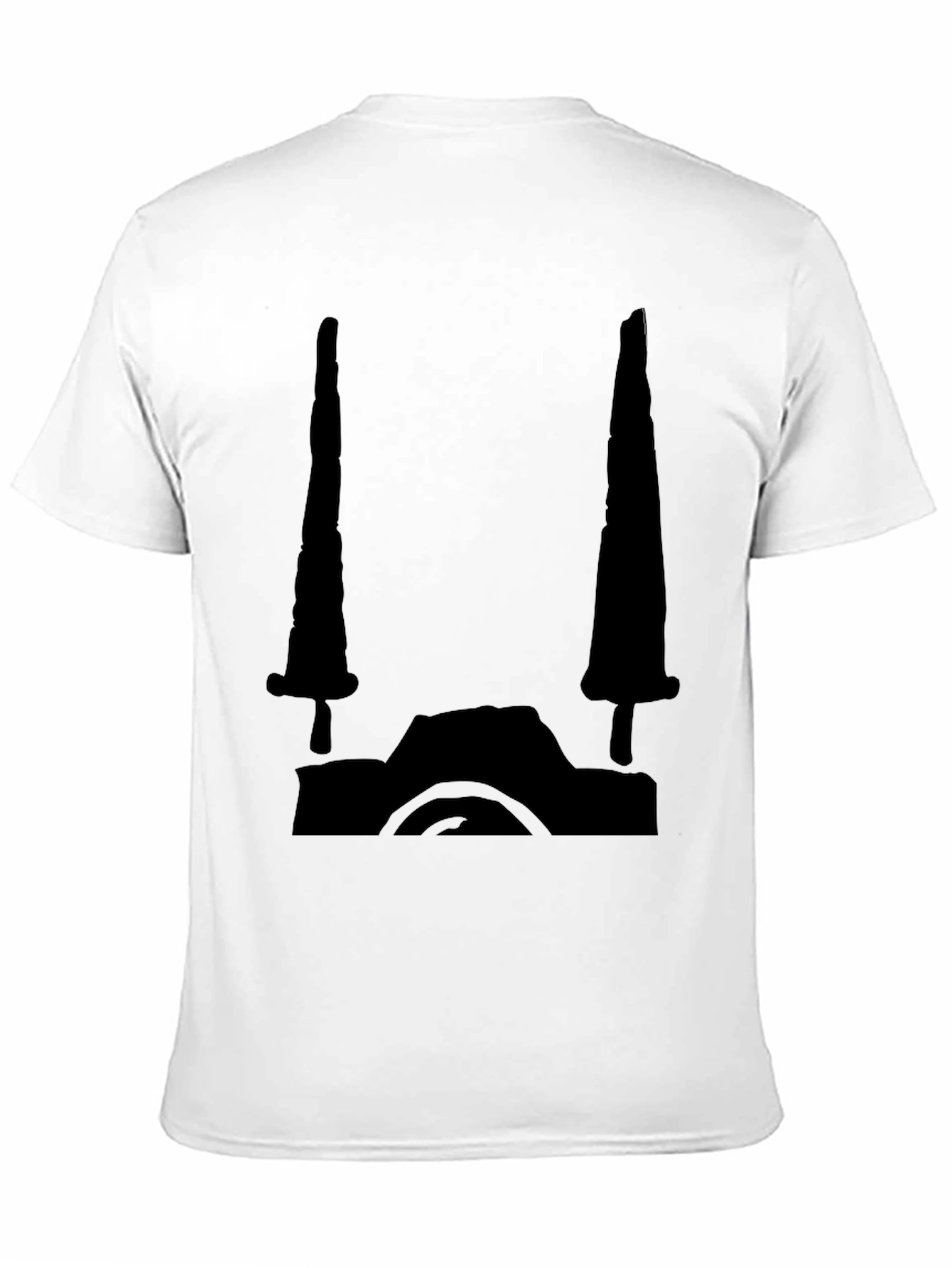 Black Graphic Tee - Camera Design