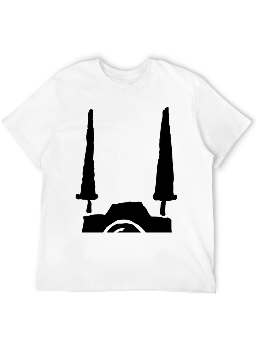 Black Graphic Tee - Camera Design