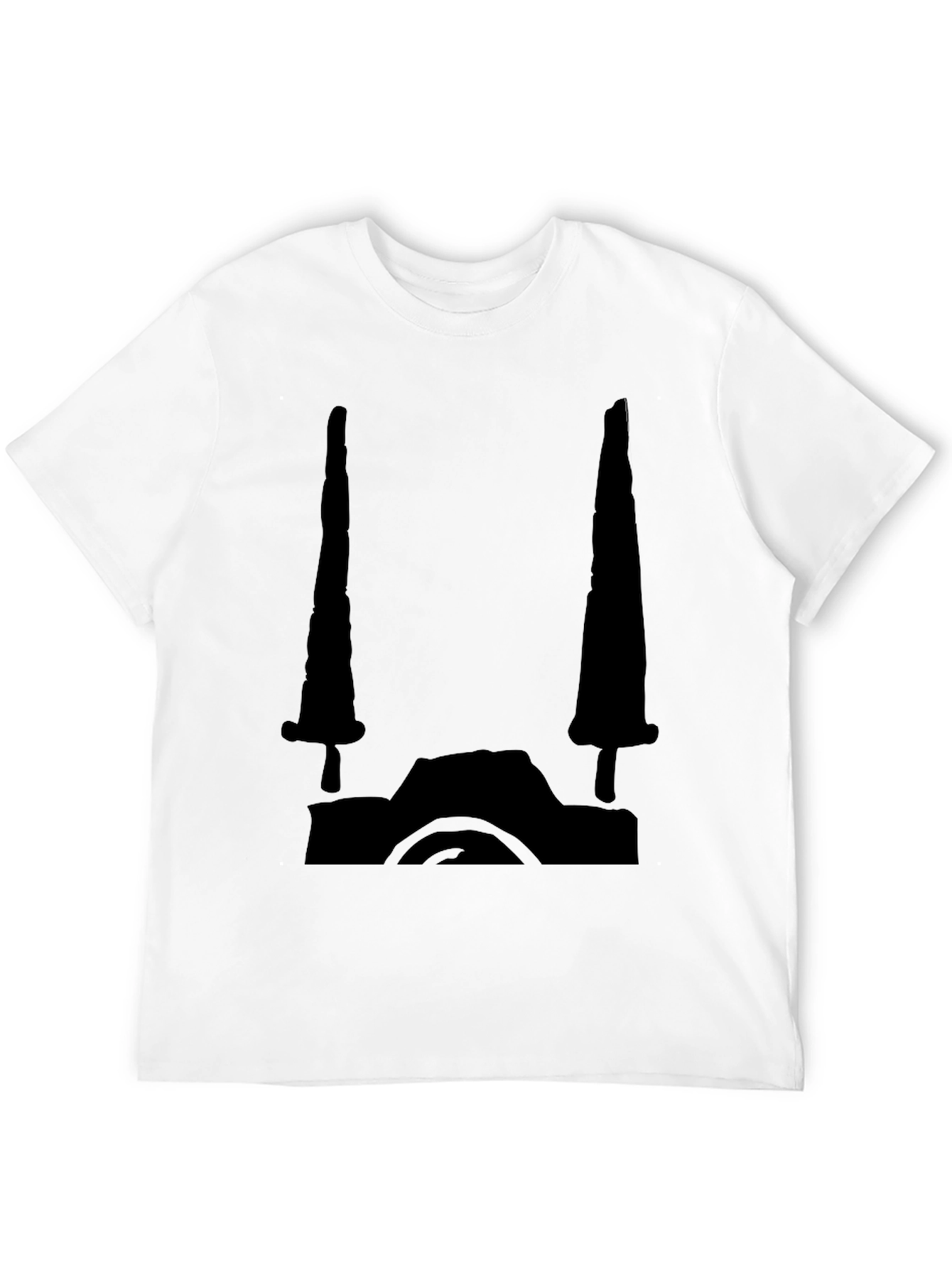 Black Graphic Tee - Camera Design