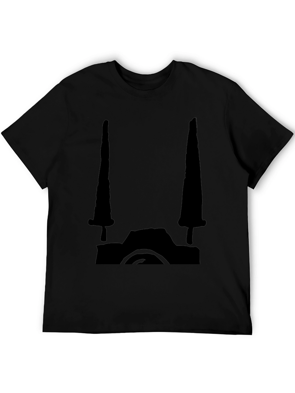 Black Graphic Tee - Camera Design