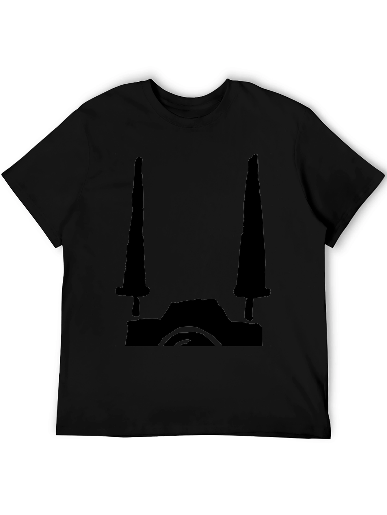 Black Graphic Tee - Camera Design