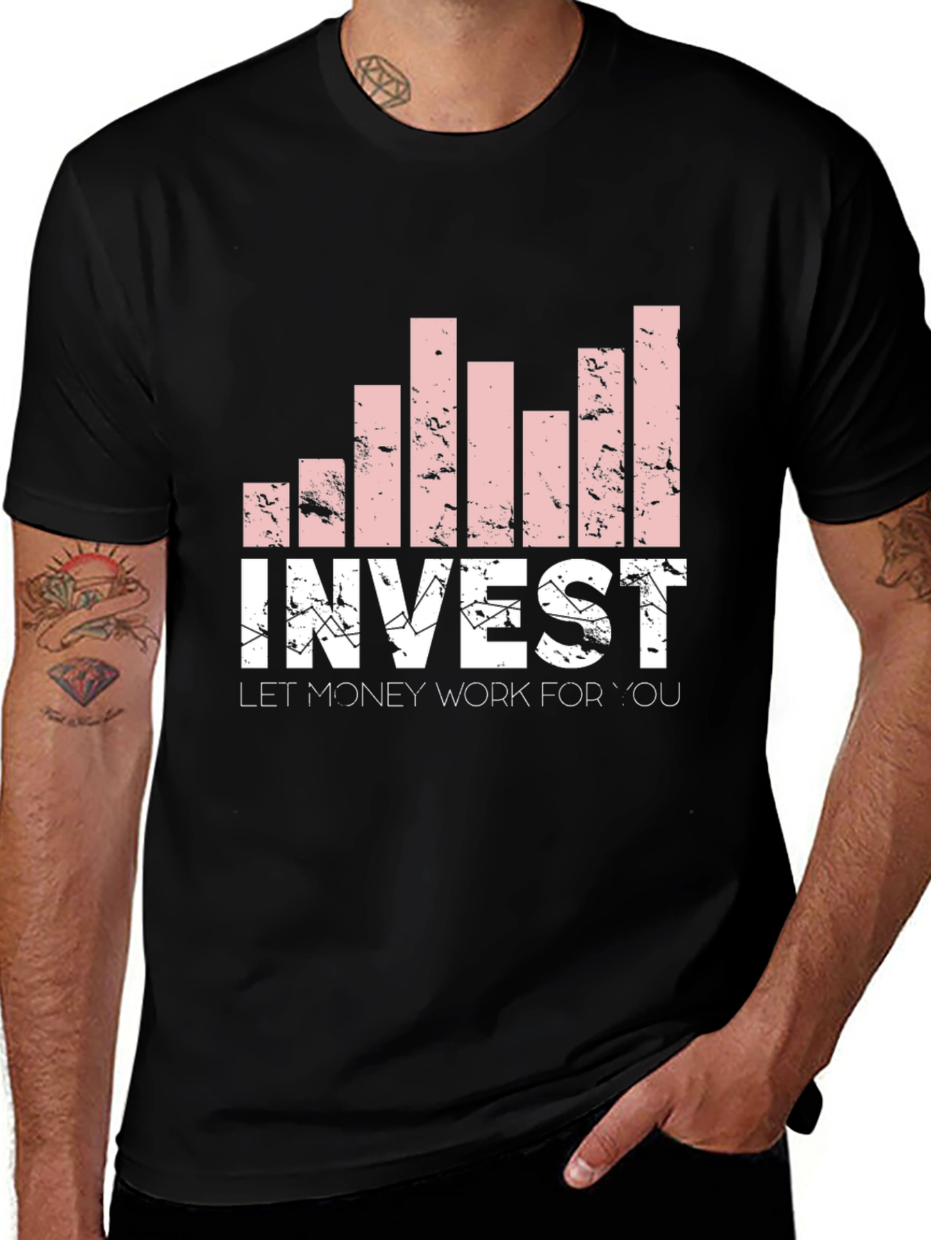 Invest Graphic T-Shirt - Let Money Work For You