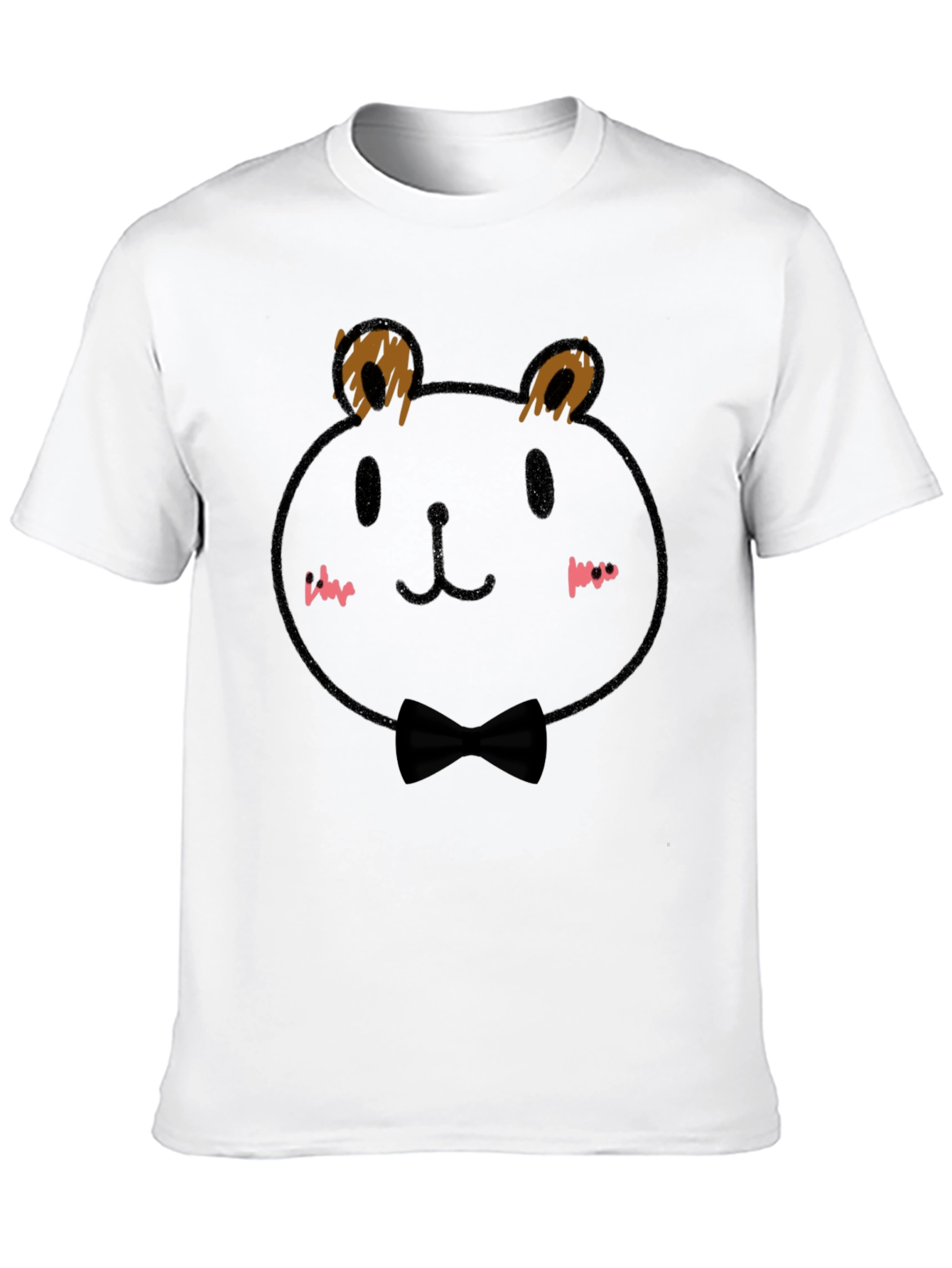 Black Bear Bow Tie T-Shirt