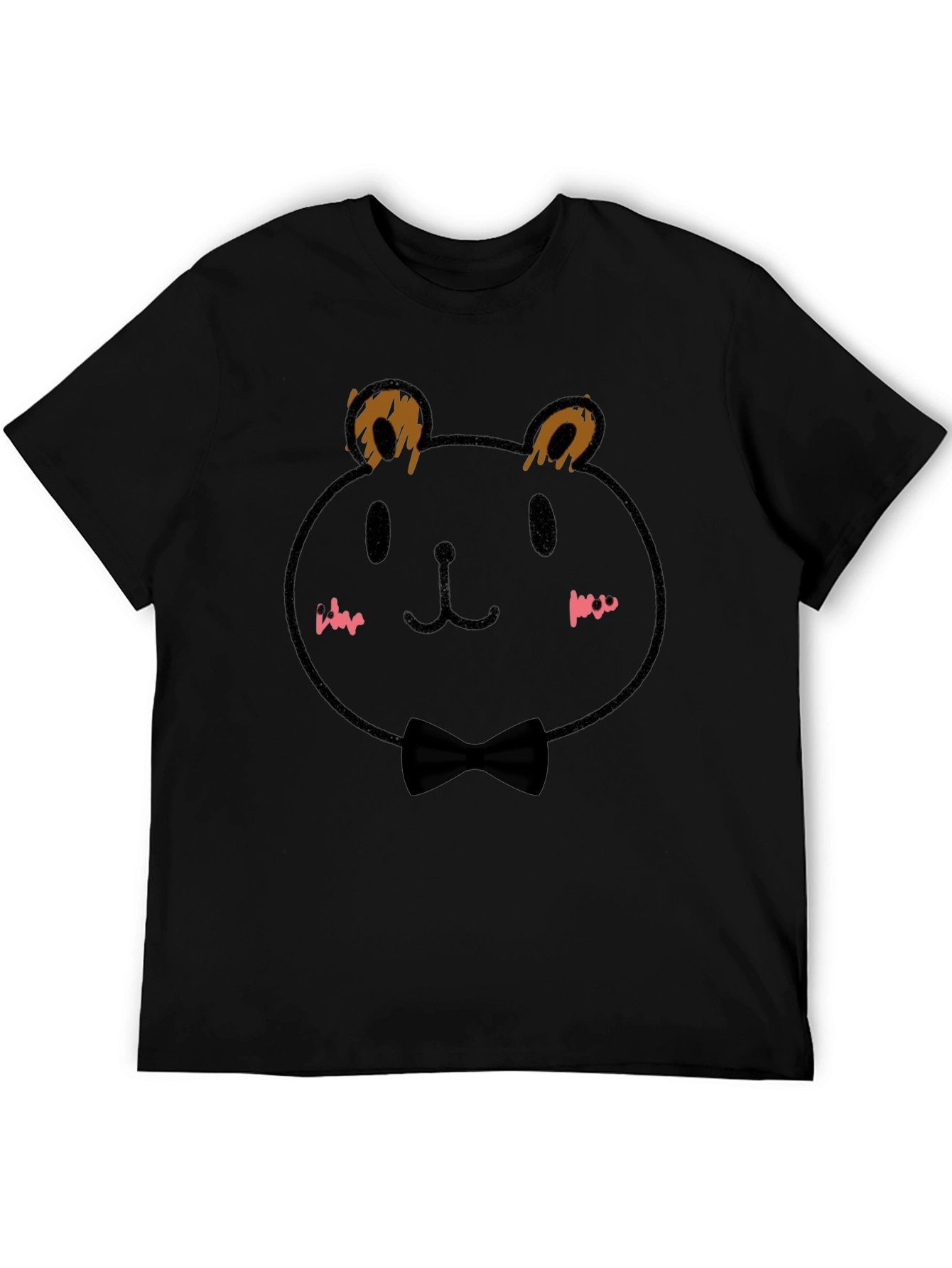 Black Bear Bow Tie T-Shirt